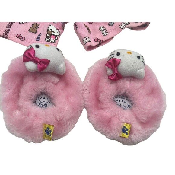 Build A Bear Hello Kitty Pajamas PJs Sanrio Cupcake Clothes Outfit Set Pnk & Wht - Picture 11 of 15